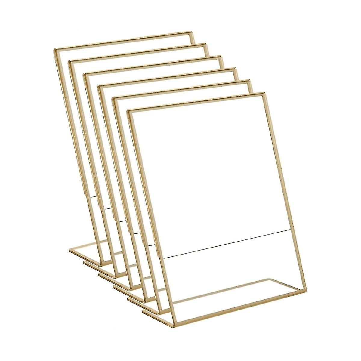 40pcs Acrylic Frame, Slanted Back Table Sign H For Wedding Table Restnt Ph