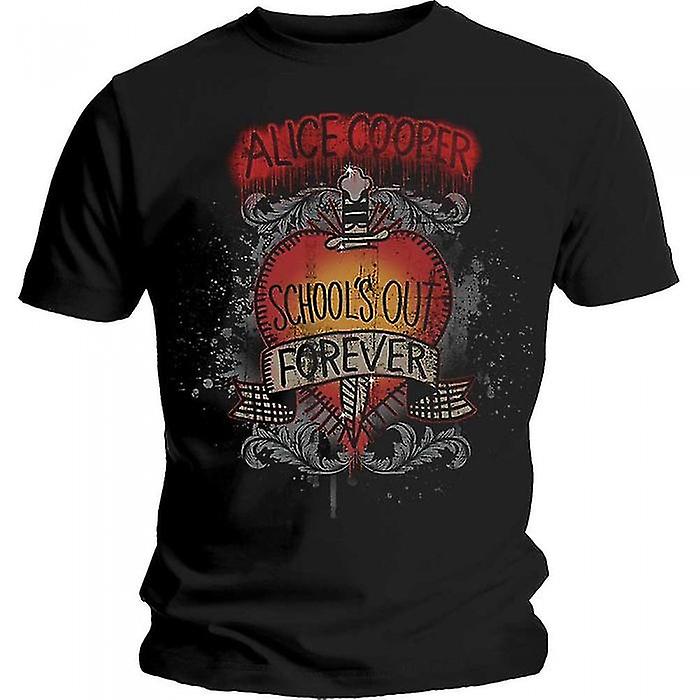 Alice Cooper Unisex Adult Schools Out Dagger Cotton T-Shirt