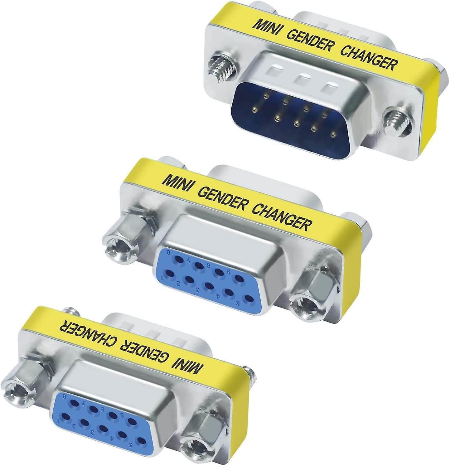 Db9 Connector Gender Changer Serial Adapter (3-pack)