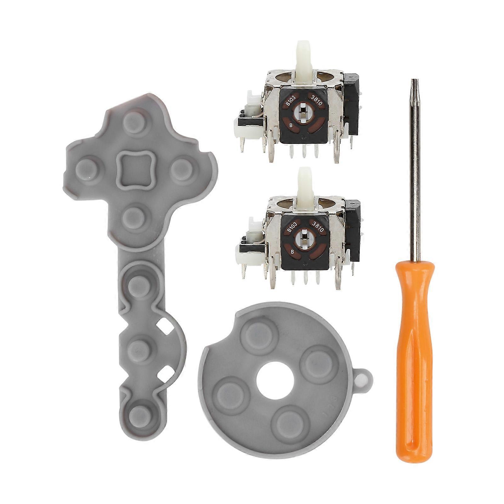 1 Set of Conductive Silicone Rubber Pad and Rocker Compatible for XBOX 360 Controller