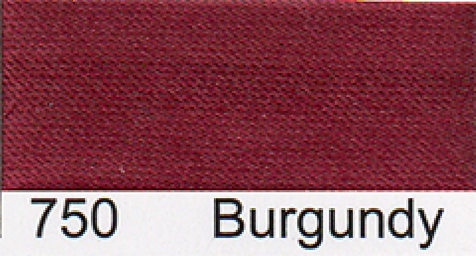 15mm Essential Trimmings Satin Bias Binding Tape 2m  Burgundy - per pack