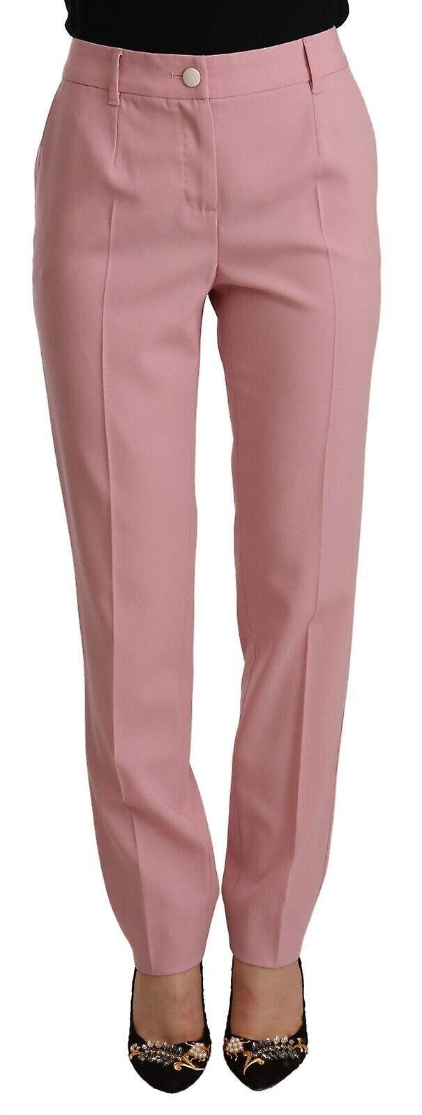 Wool Stretch High Waist Trouser Pants