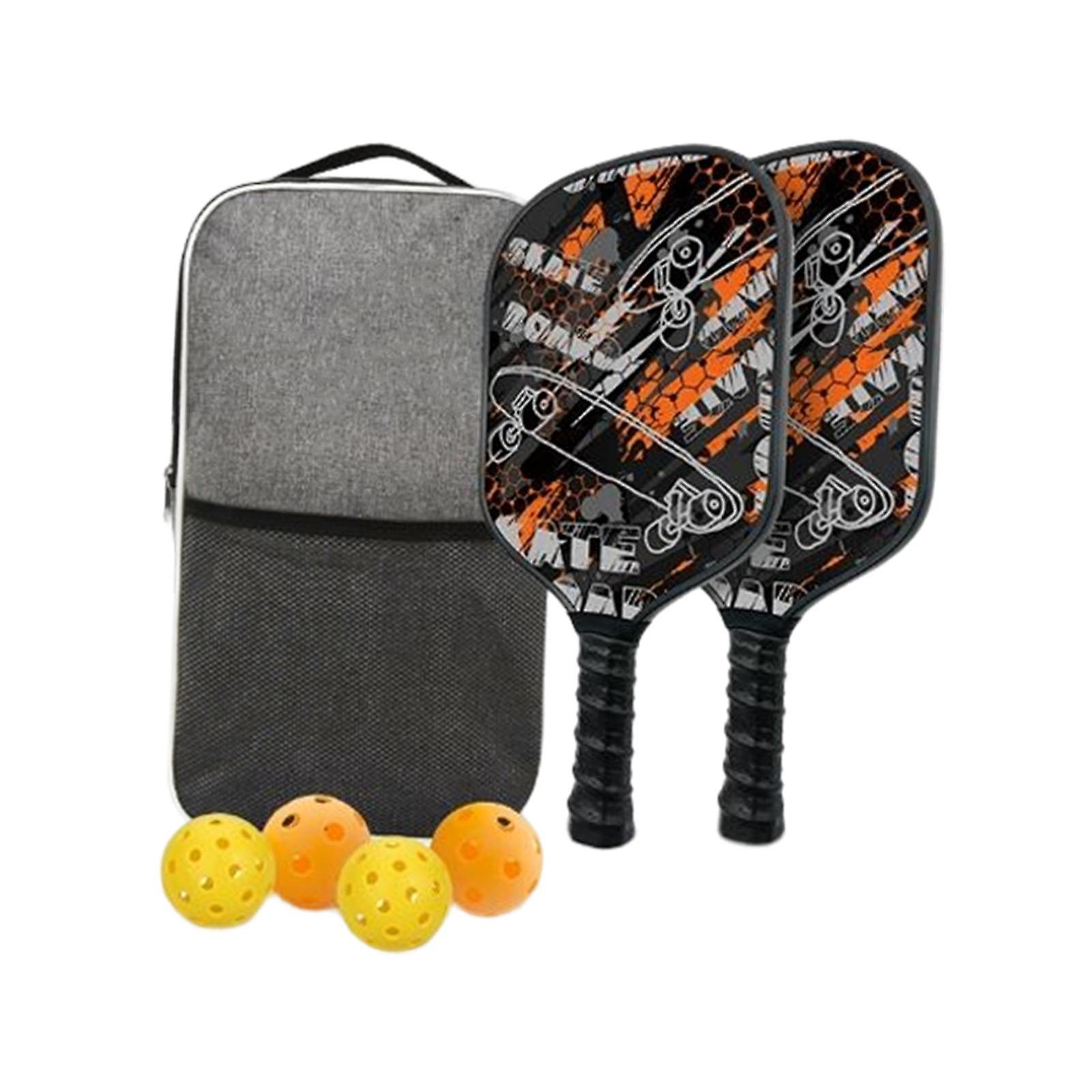 Rackets 4 Pickleballs Includes 2 Rackets Pickleball Paddle Set for Men Women