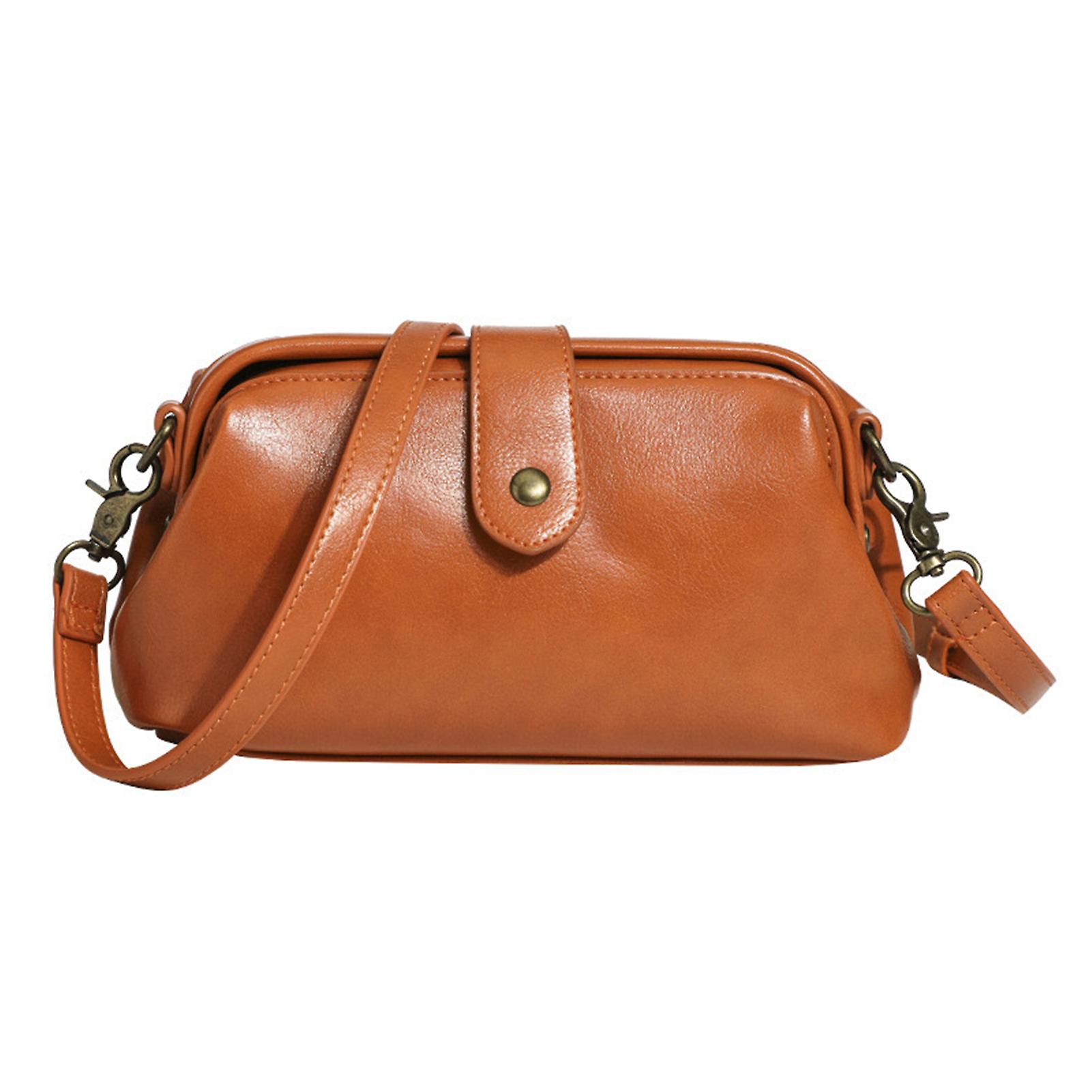 Stylish Retro Messager Bag with Clip Multi-Purpose Portable Shoulder Bag for Outdoor Travel