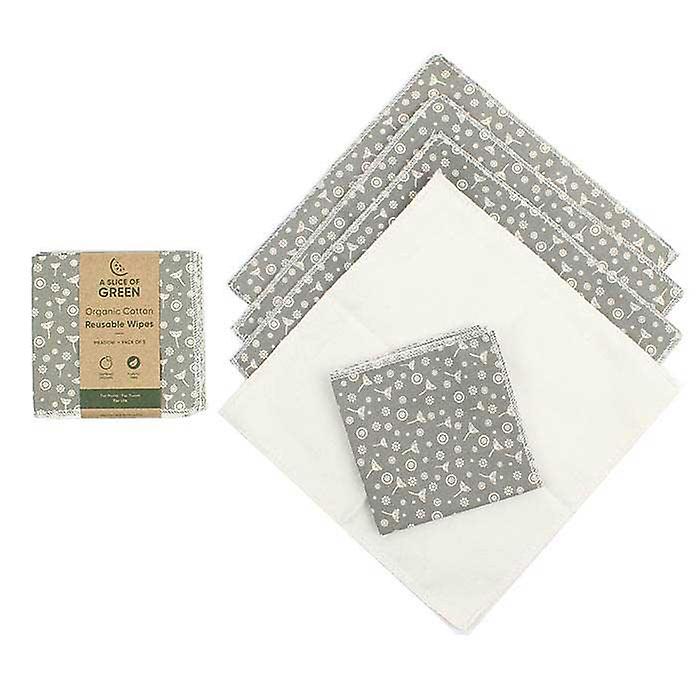Organic Cotton Reusable Wipes 5pk - Meadow