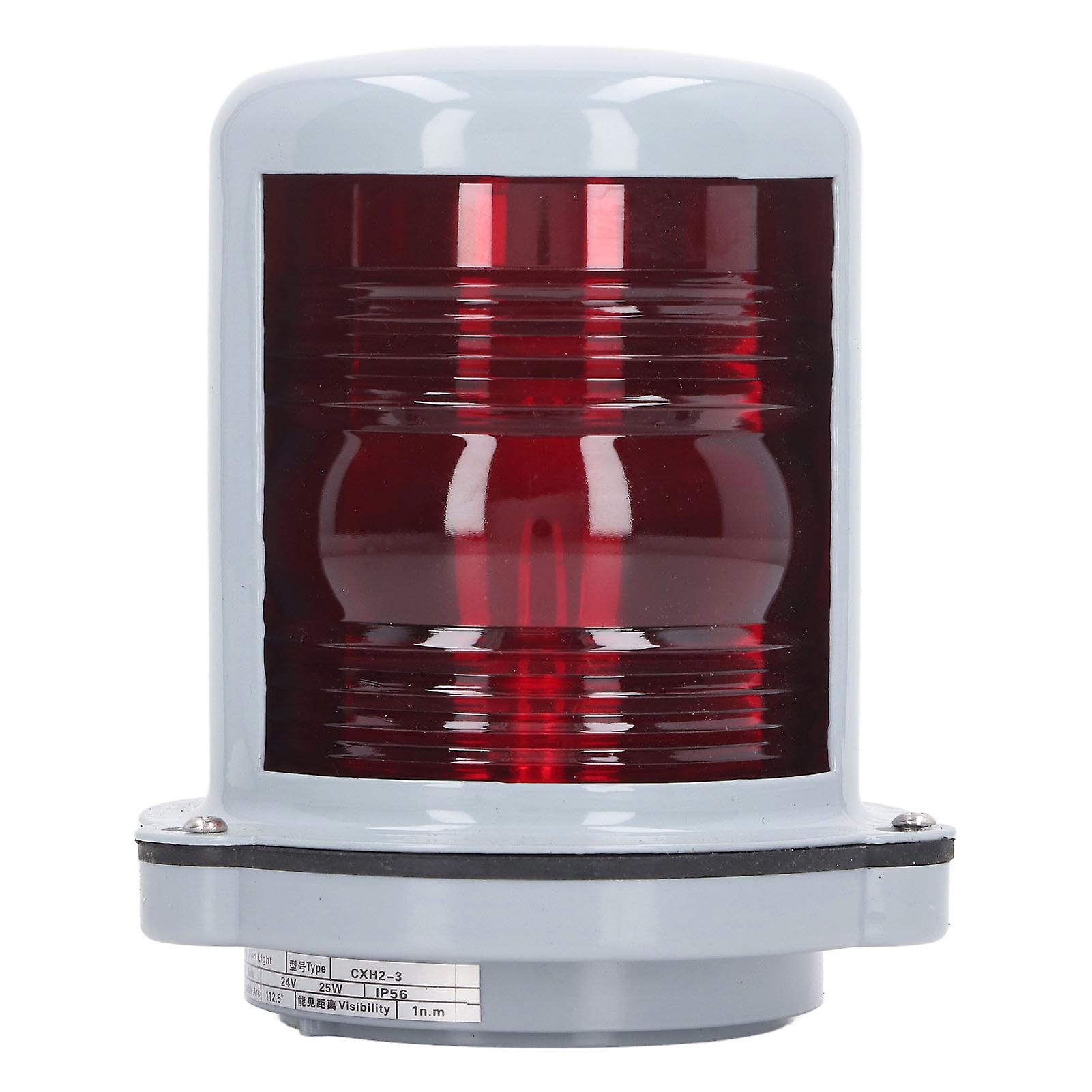 Marine Boat Light, DC24V 25W LED Bow Navigation Light Deck Side Port Starboard Light Sailing Signal Light 1nm Visible Distance Starboard Light