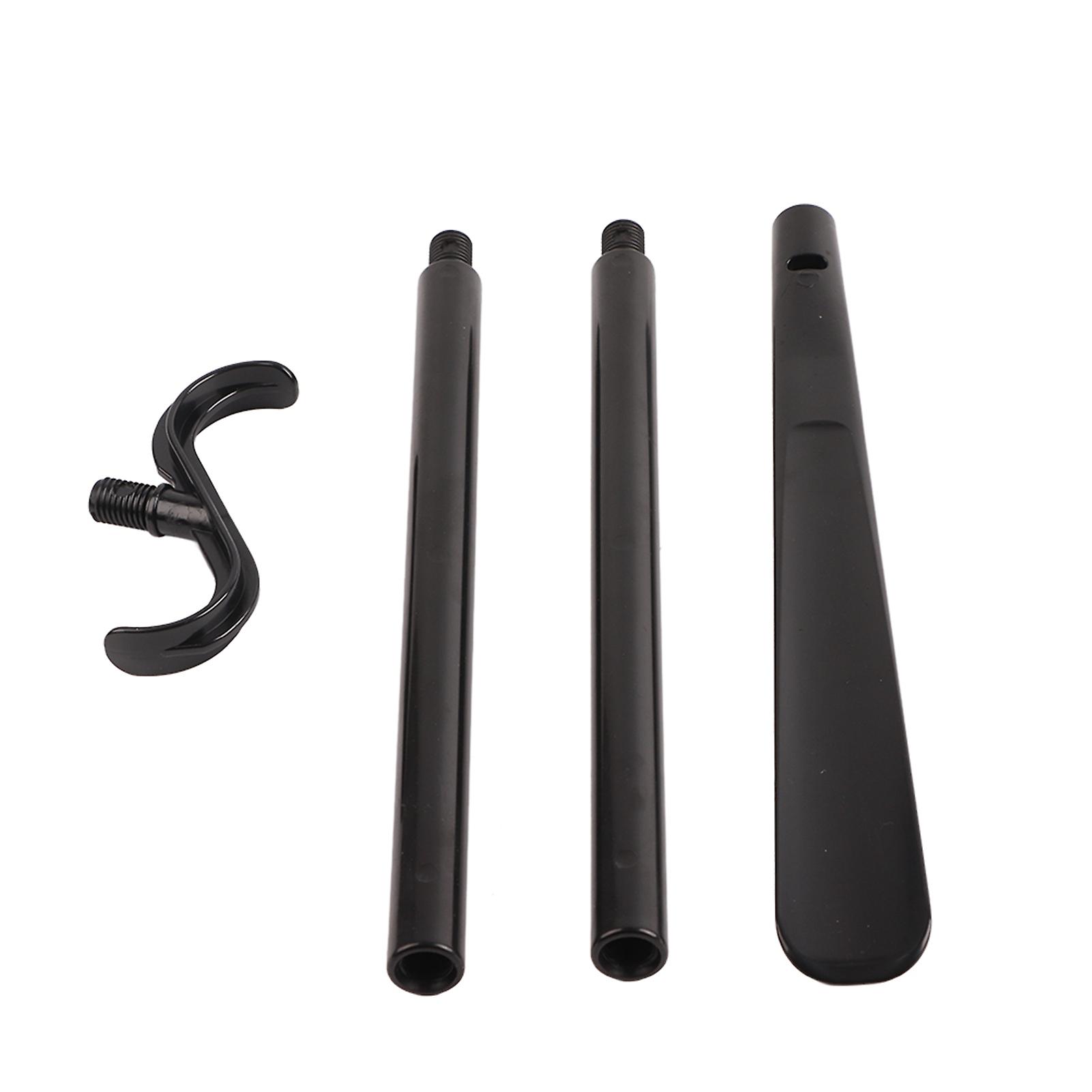 Long, removable, portable dressing stick for shoes, socks, dressing aid with shoehorn