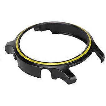 Smartwatch-Vollschutzhülle, robustes Gehäuse, kompatibel mit Haylou RS3 LS04, Schwarz/Gelb
