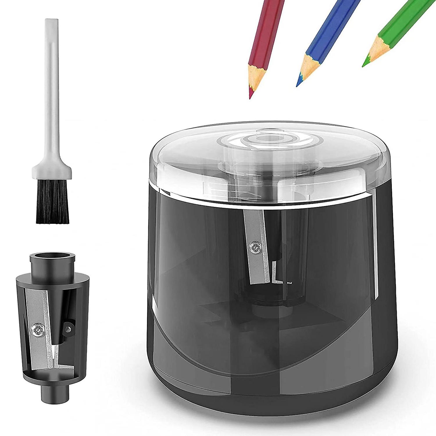 Electric Pencil Sharpener Portable Battery Powered for 6-8mm Pencil Support Hexagonal/ Triangular/ R