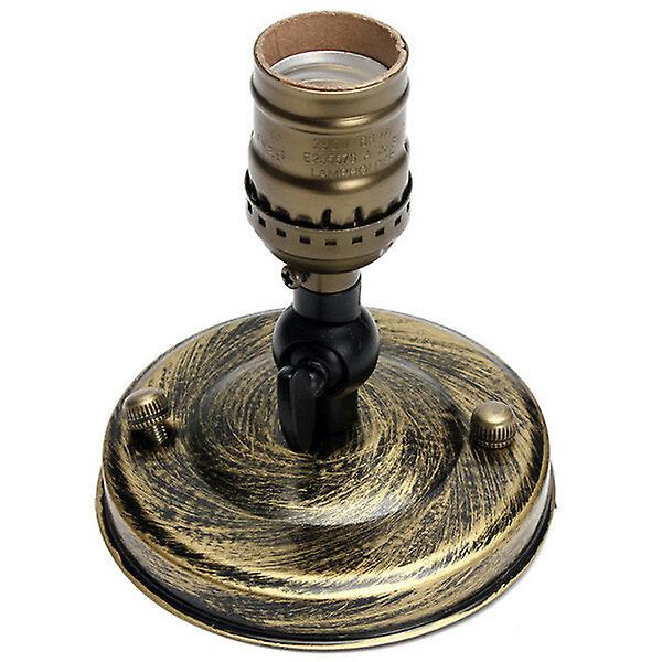 E27/e26 Edison Vintage Light Bulb Socket Silver/golden/green Patina/black Holder 110-240v