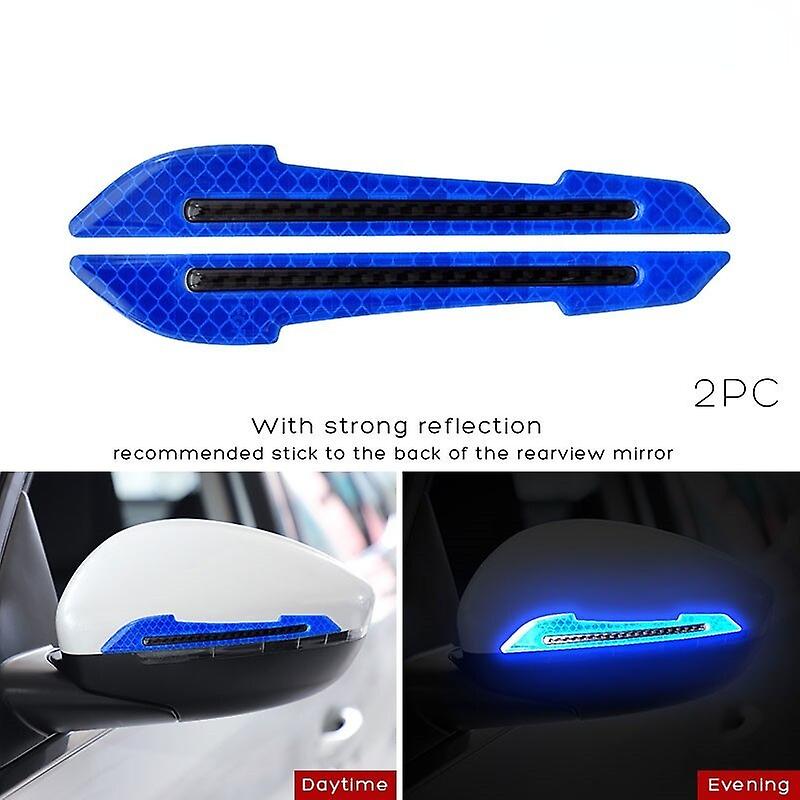 Car Interior Reflective Stickers Warning Strip Tape Traceless Protective Car Sticker Warn on Car Rearview Mirror Exterior Auto Accessories Vehicle Dec