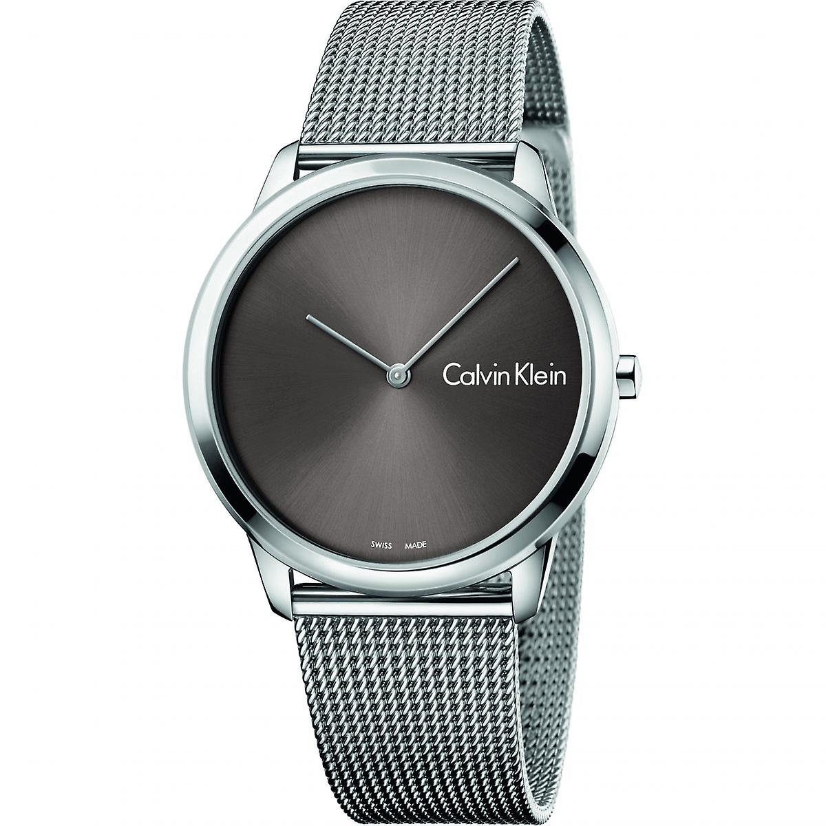 Calvin Klein K3m211y3 Unisex Mesh Strap Minimal Watch