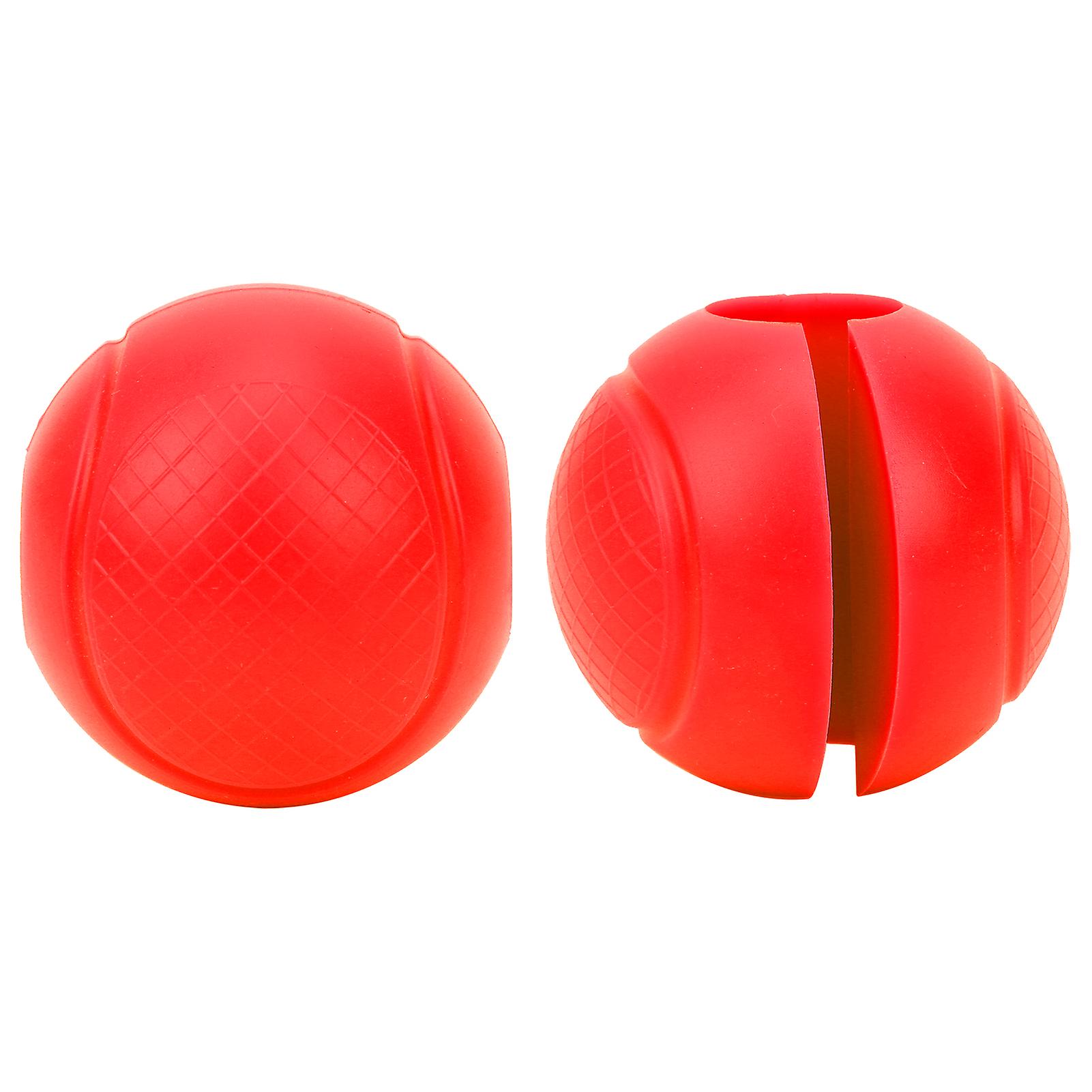 2 stk vektstanggrep runde tykke silikon hantel adapter baller vektstang grep hånd wrap ball