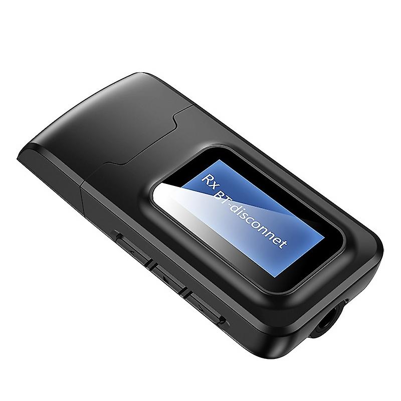 T11B 2 in 1 USB Bluetooth 5.0 Transmitter With LCD Screen
