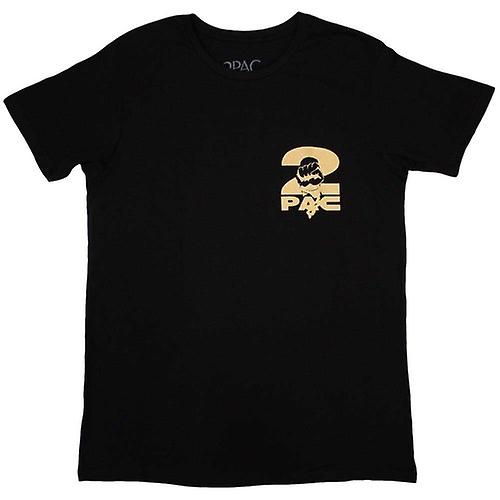 Tupac Shakur Unisex Adult Platinum Back Print T-Shirt