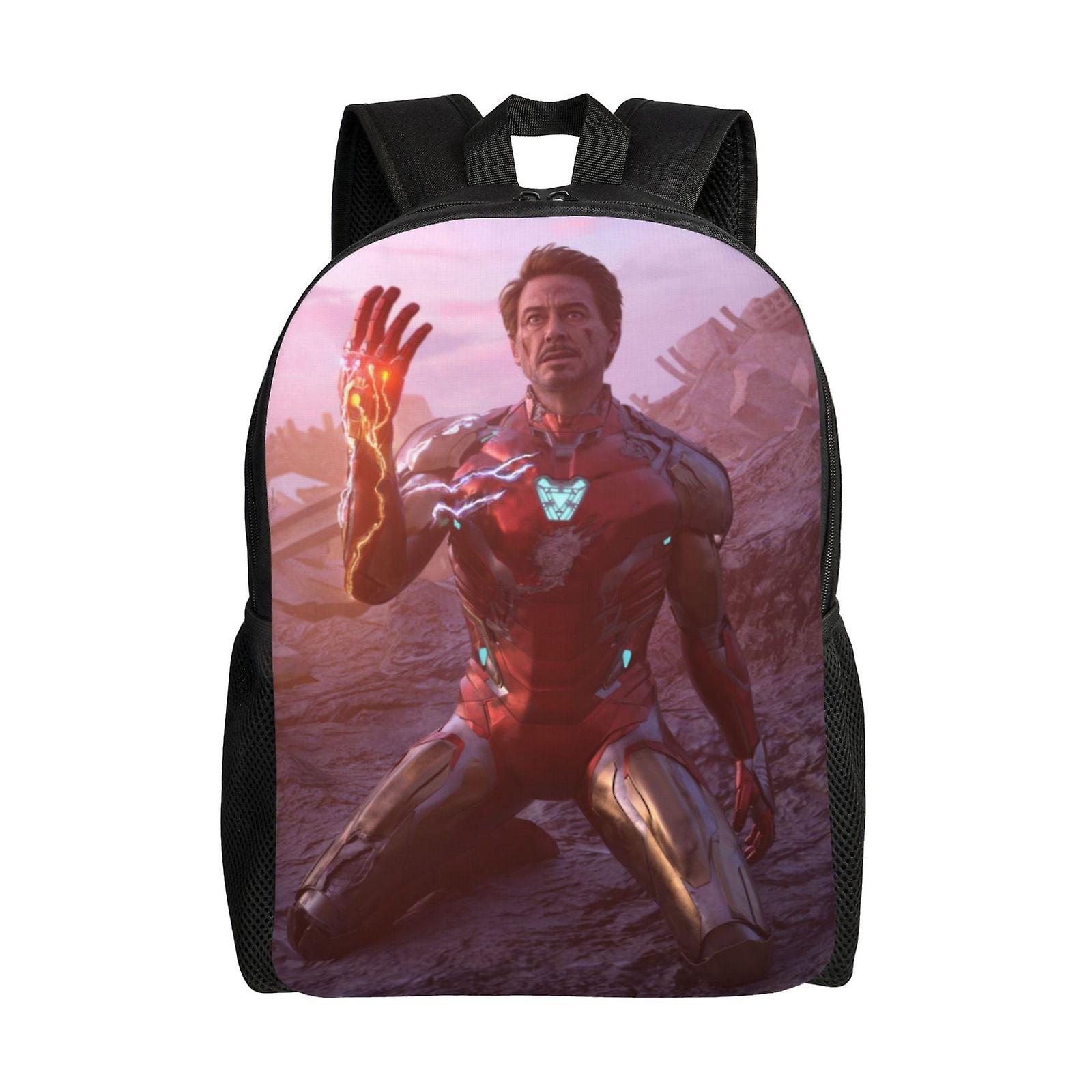 Iron Man Backpack, Travel Laptop Backpack, Water Resistant College School Computer Bag, Durable