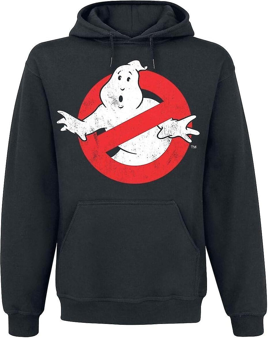 Ghostbusters Merchandise Distressed Logo Hoodie
