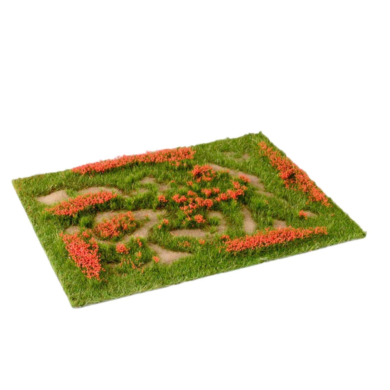 Miniatűr fűmodell Vonatmodell Modell fű mikrotájhoz DIY építészet piros