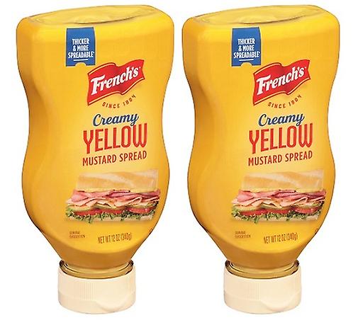 Französischer cremiger gelber Senfaufstrich 2er Pack