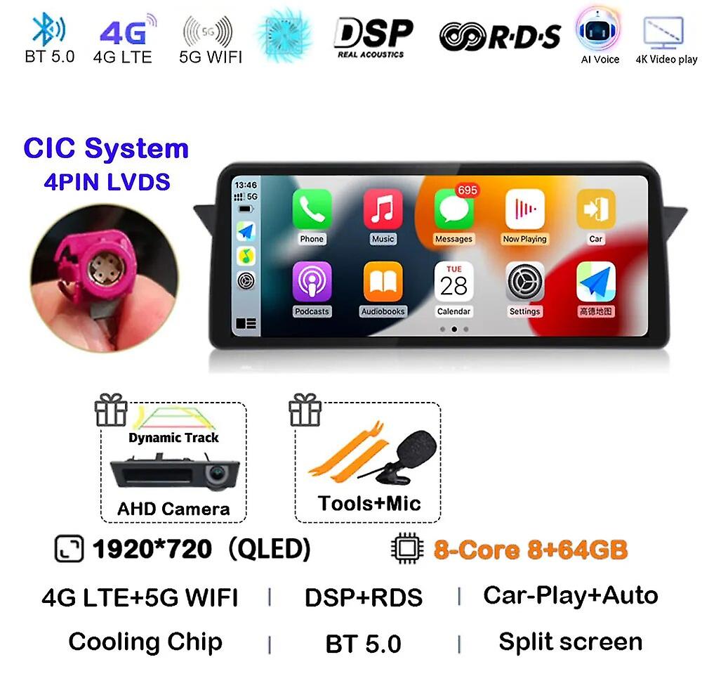 12.3 "Android 13 Hd Auto Video Player Apple Carplay Gps Navigazione Per Bmw X1 E84 Bluetooth Schermo Multimediale Radio Stereo Bt Dsp