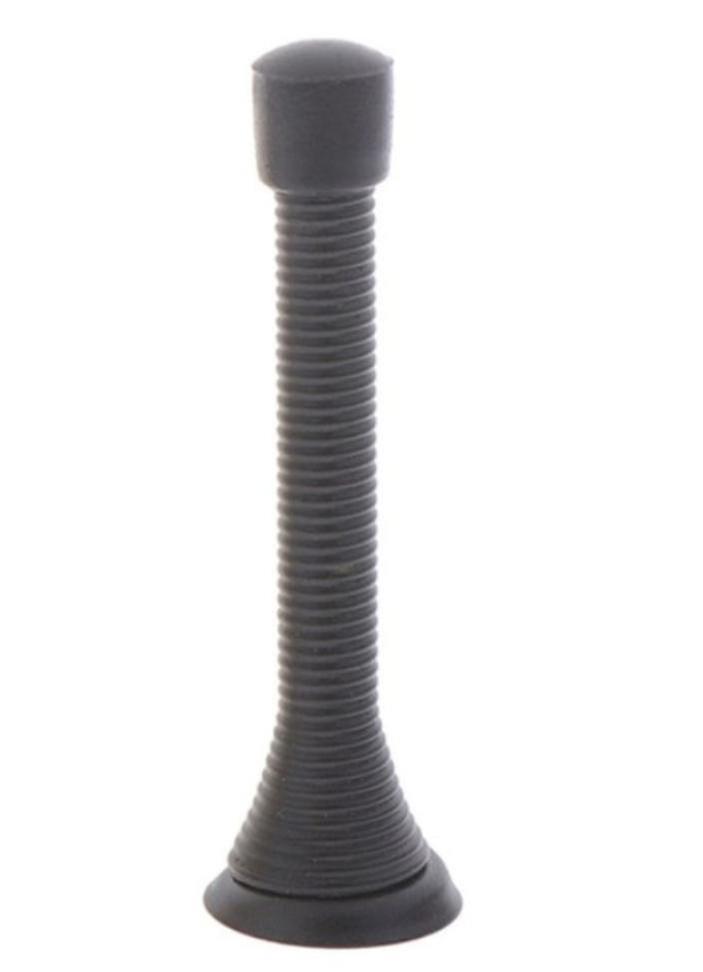 ブラック5個クロームブラックスプリングドアストップストッパースパイラルバッファーAz19015