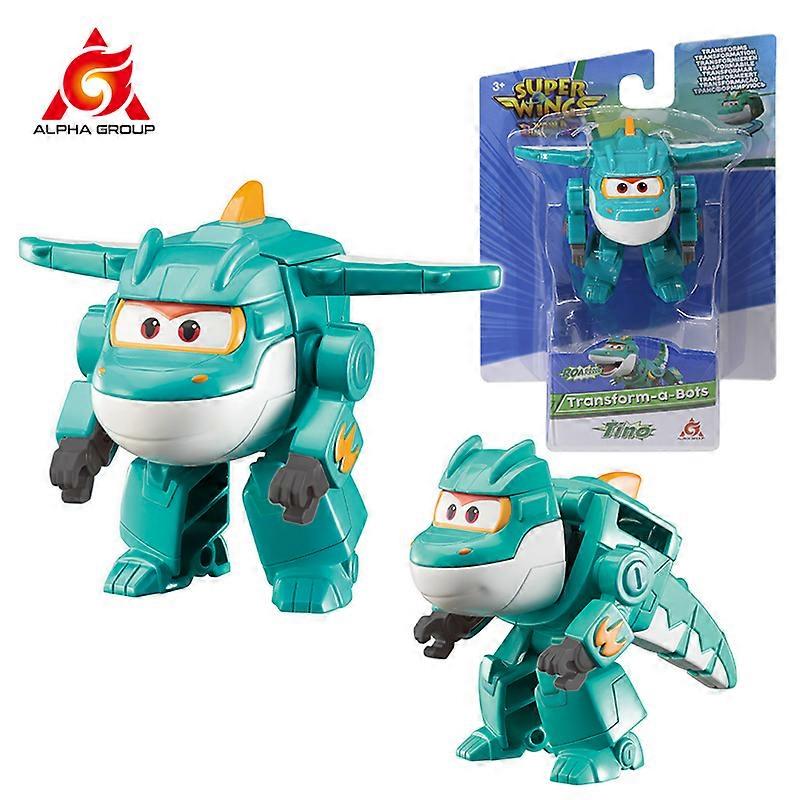 Super Wings S6 Mini Tino 2 inci Transformarea Anime Deformare Avion Robot Figuri de acțiune Transformare Copii Jucării Cadouri