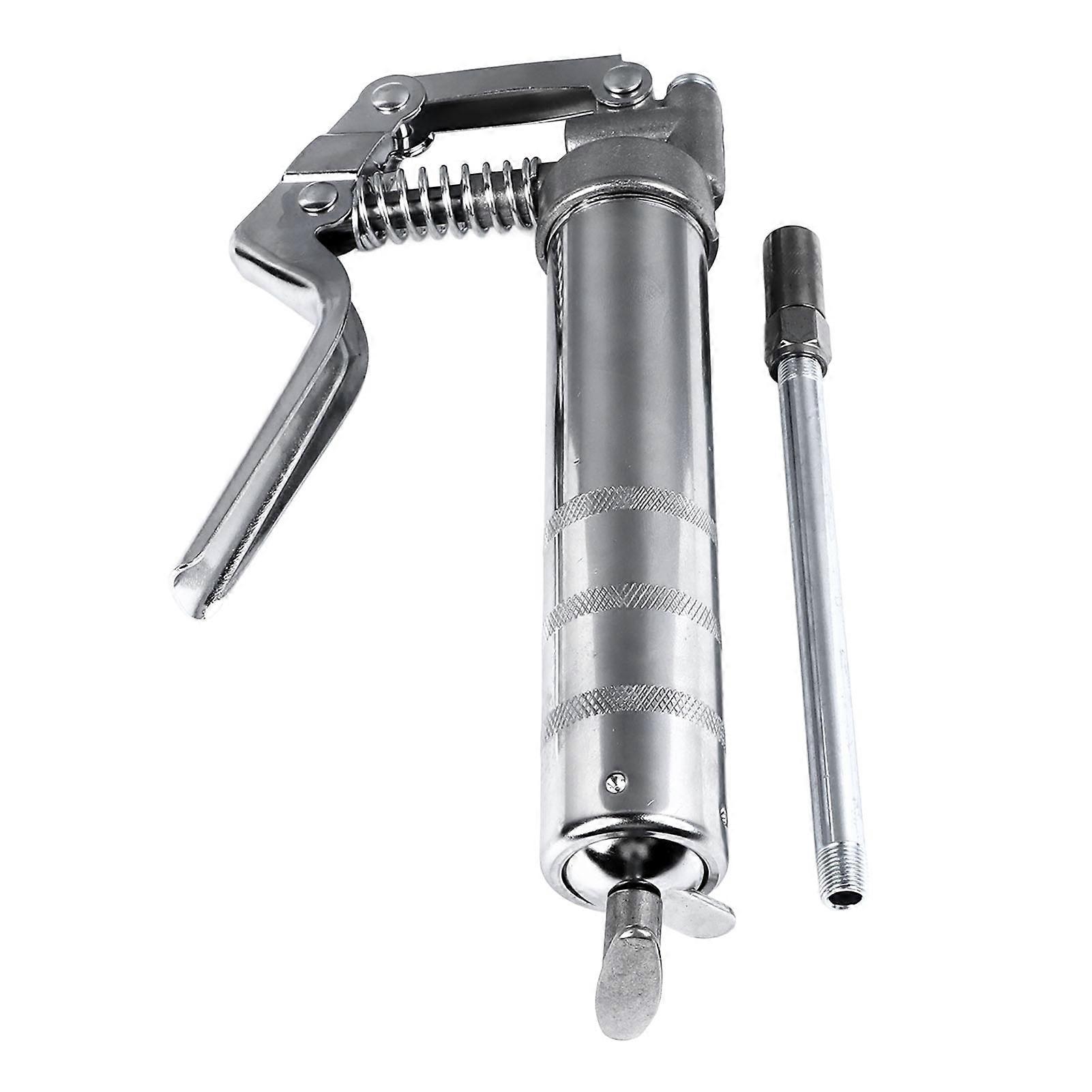 Uadme Grease Gun 120CC – Chrome Plated Metal, Handheld Lubrication Tool, Heavy-Duty Grease Injector for Industrial Equipment Maintenance