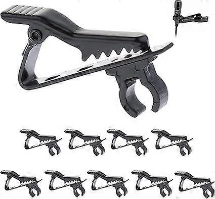 10 Pcs Lapel Clip Detachable Clip Lavalier Microphone for Microphone Mini Microphone Clip Replacement Microphone Clip Fixed Microphone Holder Cli