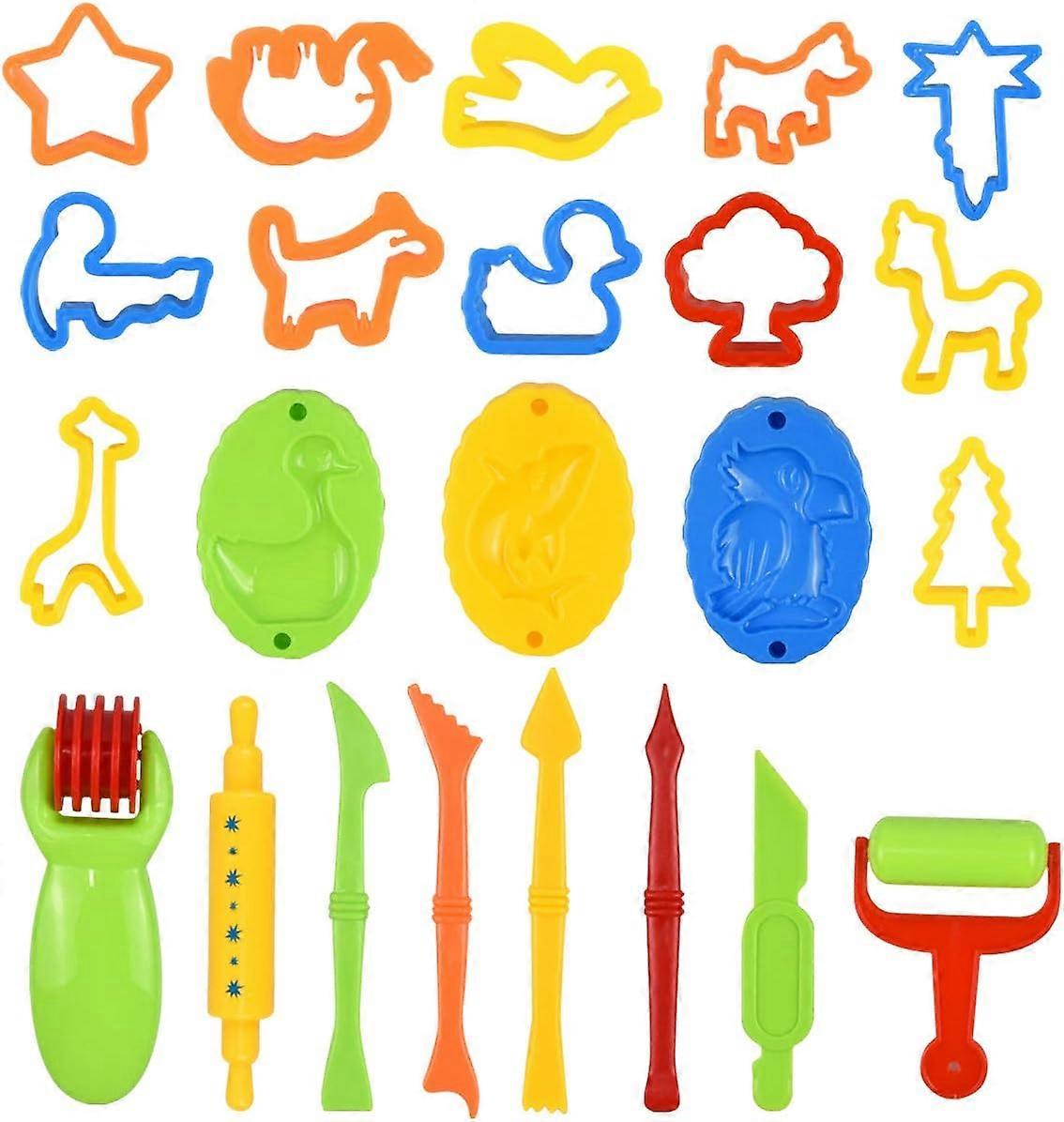26 Pieces Modeling Dough Accessory, Modeling Dough Tools, Mold Cutters Kit, Modeling Dough Tool Molds Kit for Clay Modeling Dough Cookie Cutters