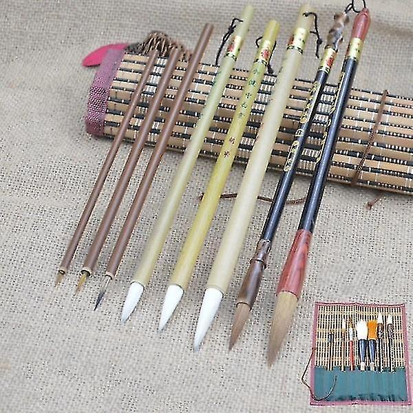 new 8 piece set high quality calligraphy brush set for students sm2580