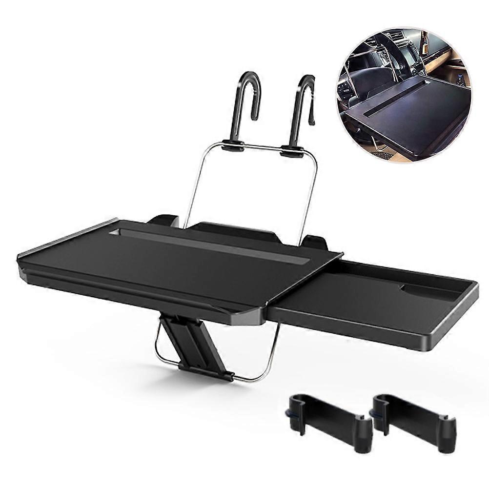Car Steering Wheel Seat Tray Portable Hanging Laptop Trays Auto Lunch Desk Steering Wheel Foldable Vehicle Back Seat Table for Food Drink Notebook Cup