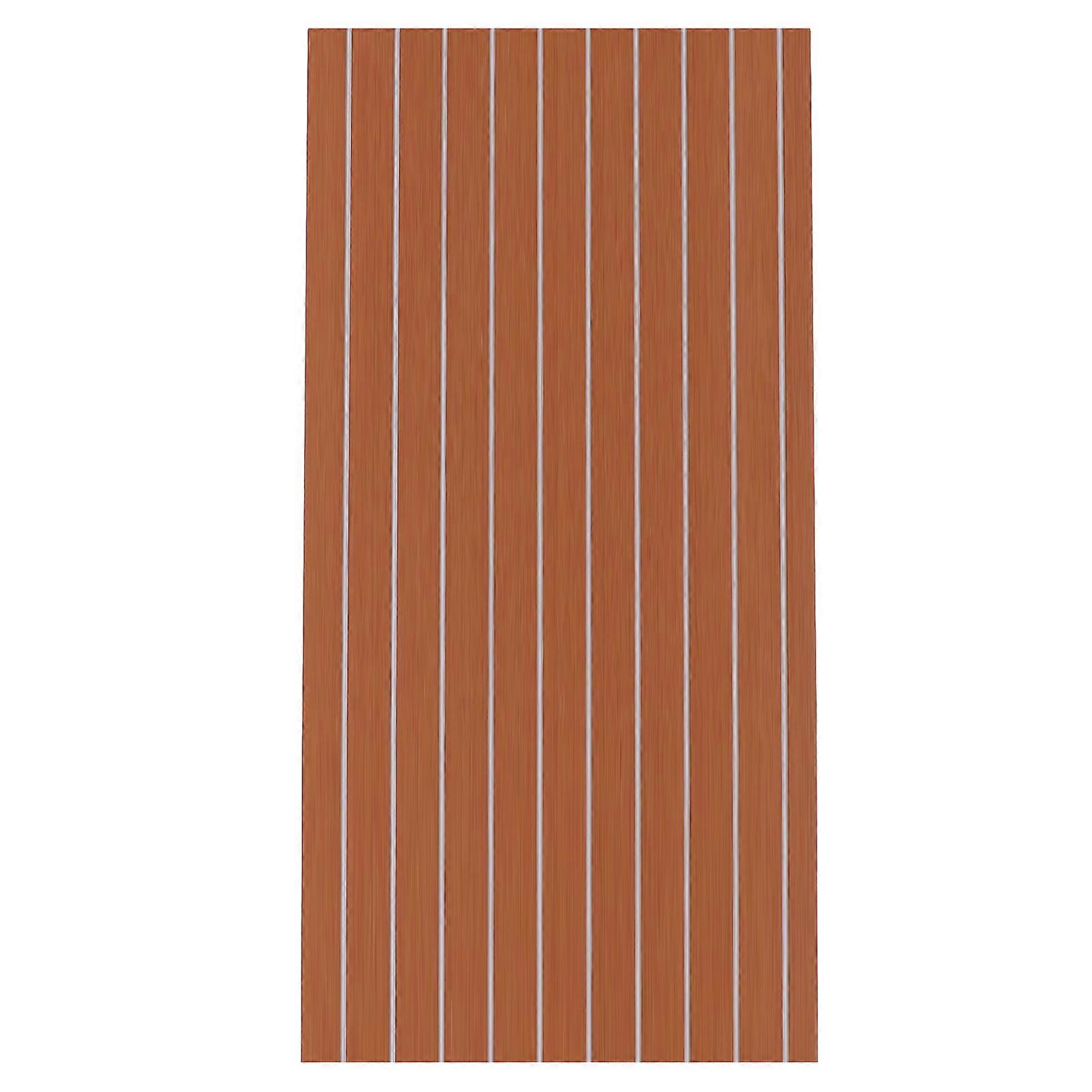 ボートマリンRVフローリングマットEVAフォーム滑り止めデッキシート240x60cm / 94.5x23.6in(ライトブラウンホワイト)