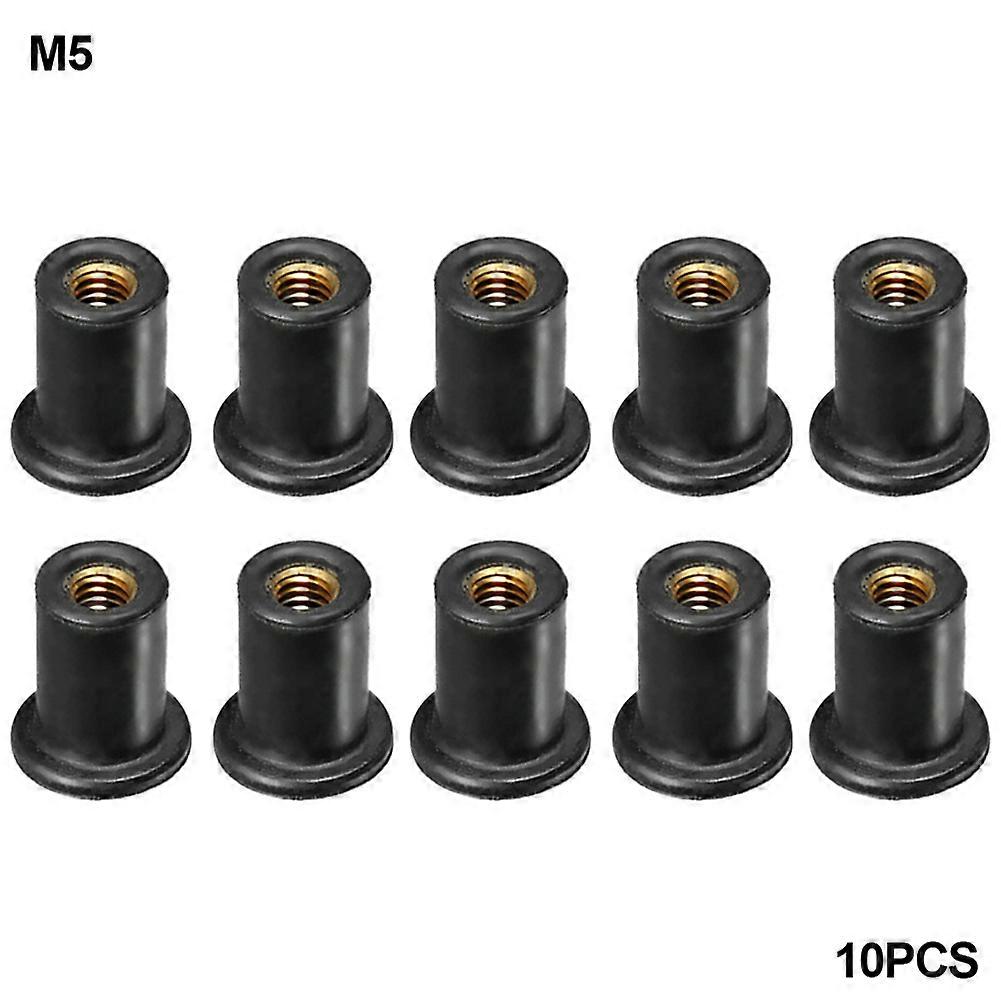10pcs אופנוע m4 m5 גומי מטרי היטב אומים שמשה קדמית פיירינג דרפה אלומיניום אנודייז ברגי מוטו ברגים אביזרים