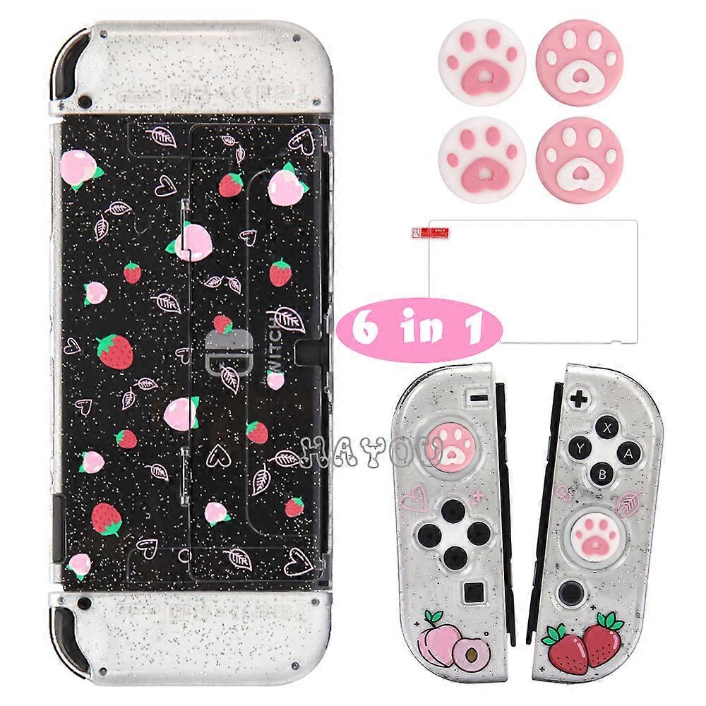 Portable Storage Bag for Nintendo Switch, Oled Game Accessories Carrying Case, Protective Case for Ns Switch Console + Controllers + Glass Film