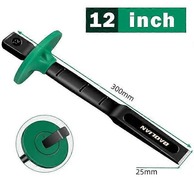 6/8/10/12Inch Heavy-duty With Hand Guard Chrome Vanadium Steel Masonry Chisel Flat Shovel Wood Process Concrete Tool