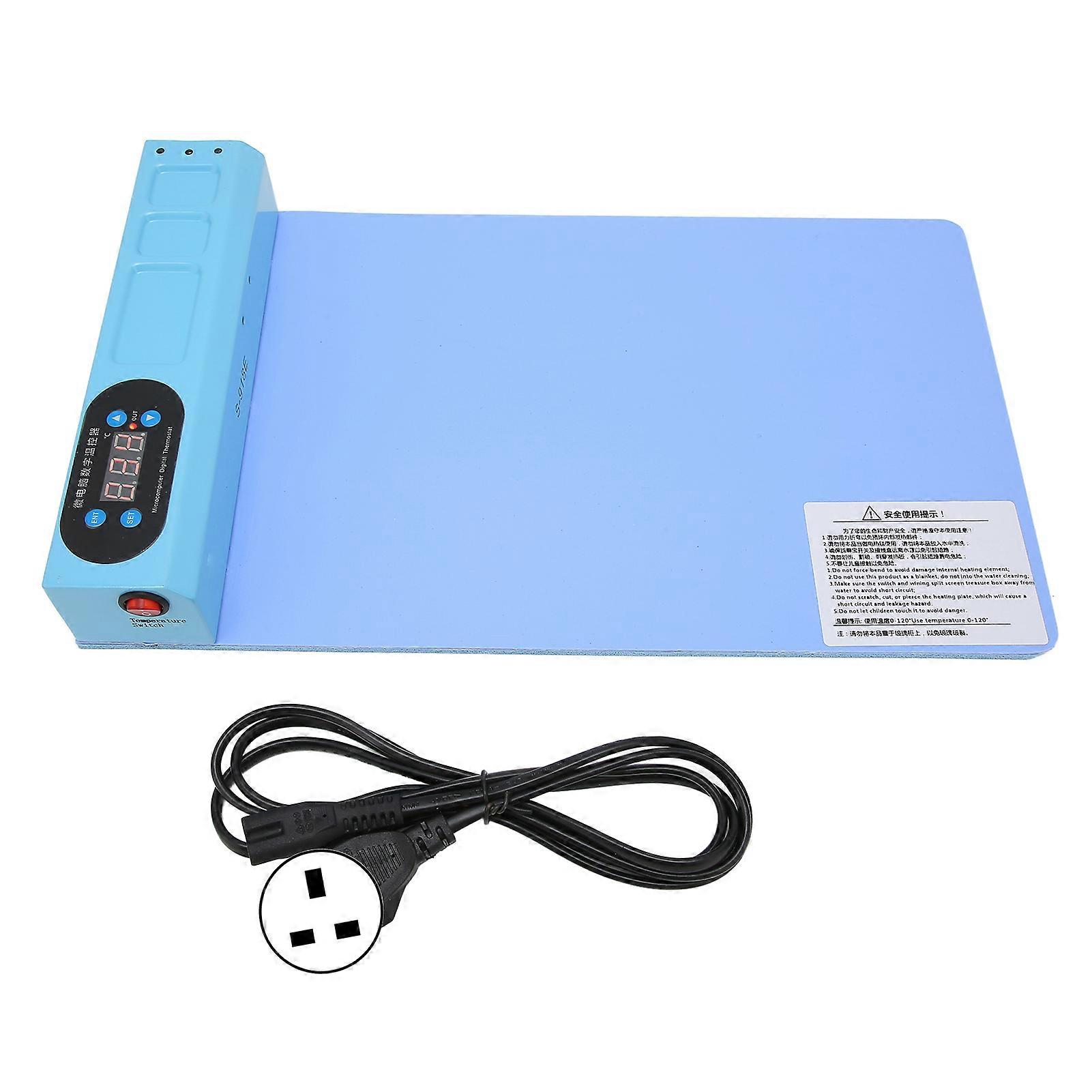 S?918E LCD Blue Screen Splitter Heating Stage Separator Pad for IPhone Screen Replace ToolUK Plug 110?220V