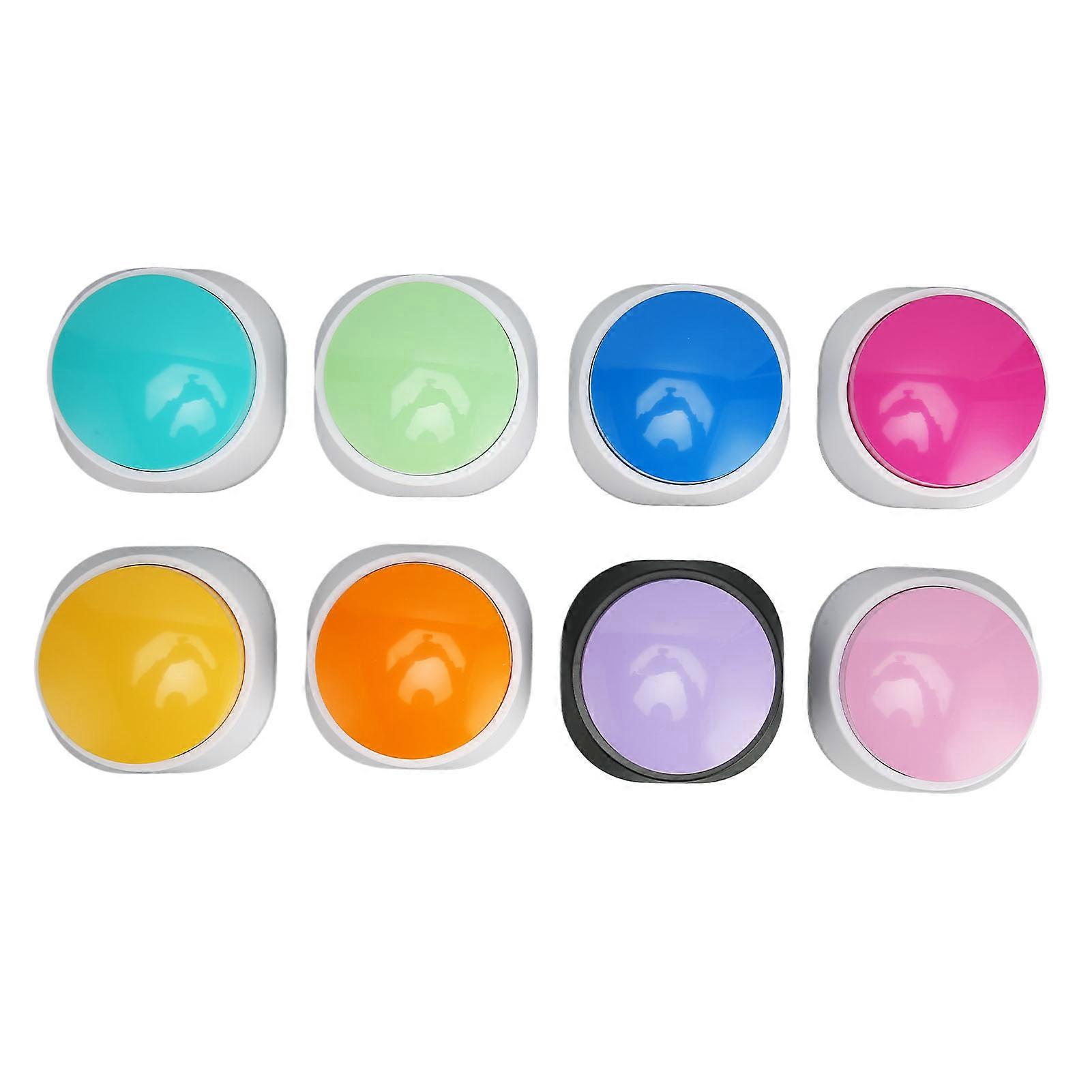 8Pcs Dog Buttons Assorted Colors 30s Recording Battery Powered Safe Durable ABS Dog Talk Buttons for Cat Pet Training