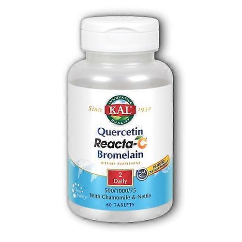 Kal Quercetina Reacta-C Bromelina, 60 tabletas (paquete de 1)