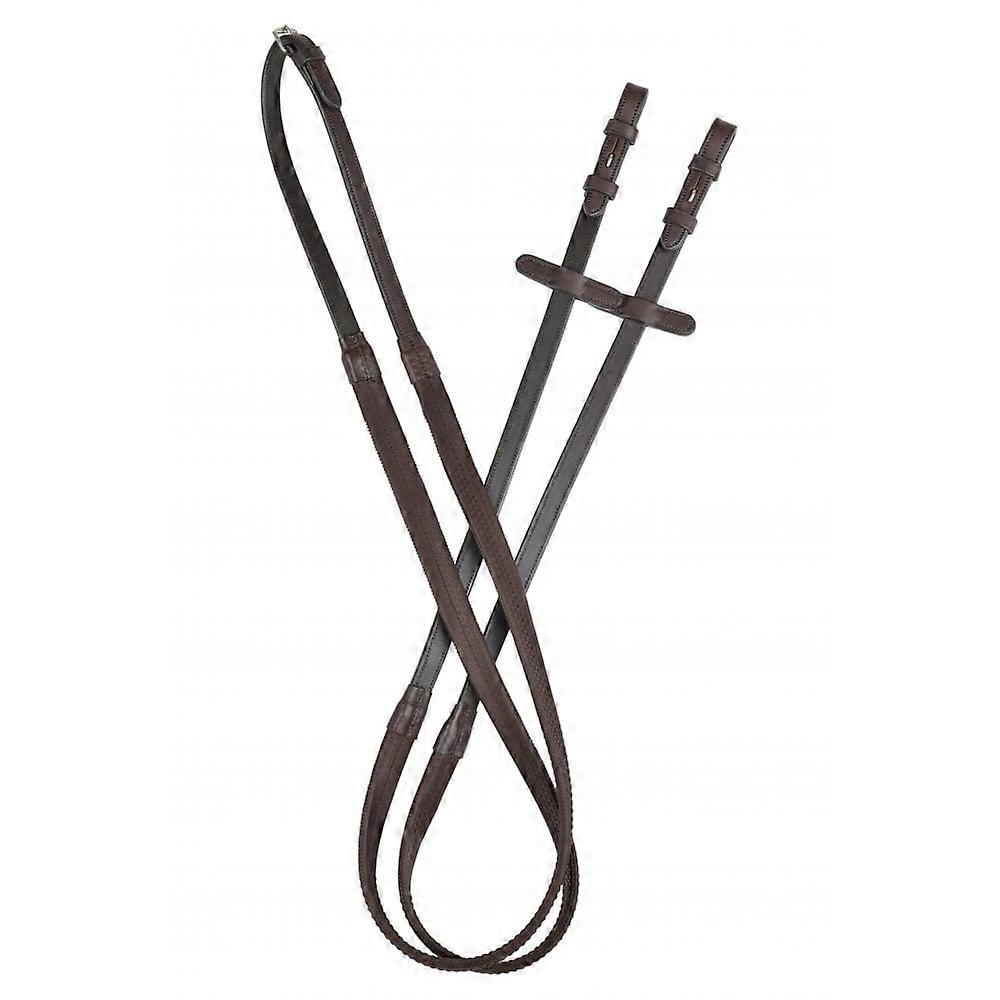 Collegiate Comfitec Opulux Plain Flat Rubber Reins 54"