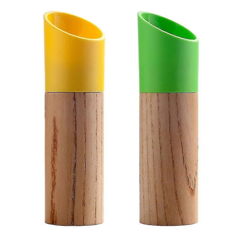 Salt And Pepper Grinder Set,manual Wood Pepper Mill &