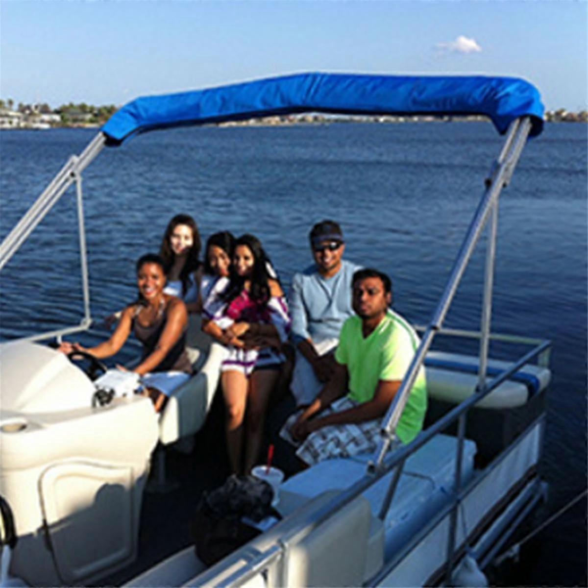 Boat Top Cover,Oxford Cloth Bimini Top Yacht Cover, Sunshade Boat Awning Strong Protection Against