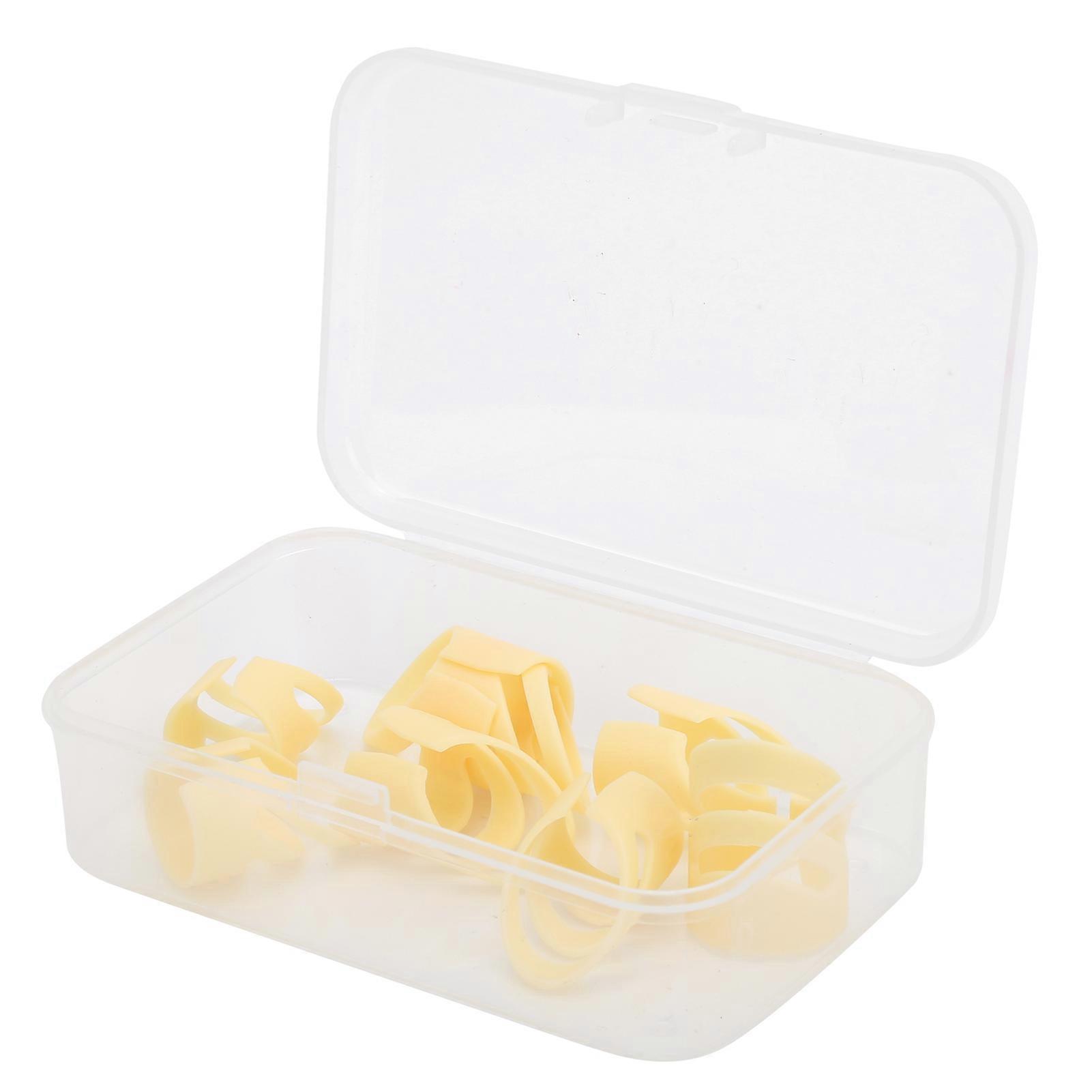 8Pcs Finger Pick ABS Material Stringed Instrument Playing Forefinger Auxiliary Accessories(2L+6M )