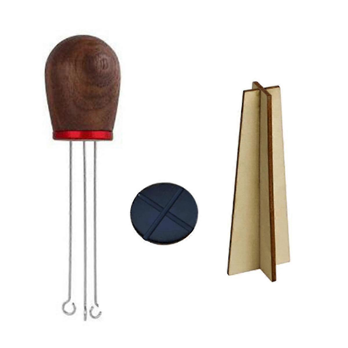 Coffee Tamper Stirring Needle Distributor Maker Tool With Stand C