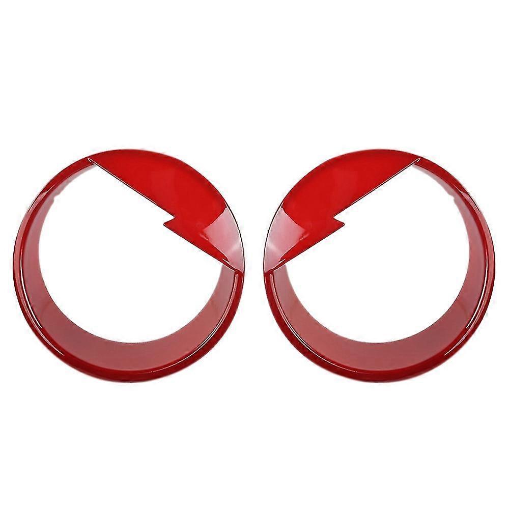 Red Bird Front Headlight Cover For Jeep Wrangler Jk 2007-2016 2pcs