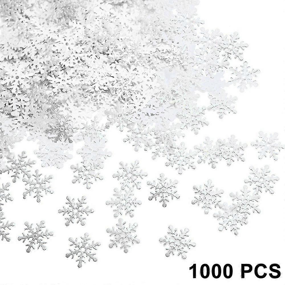 1000pcs snowflakes confetti decorations
