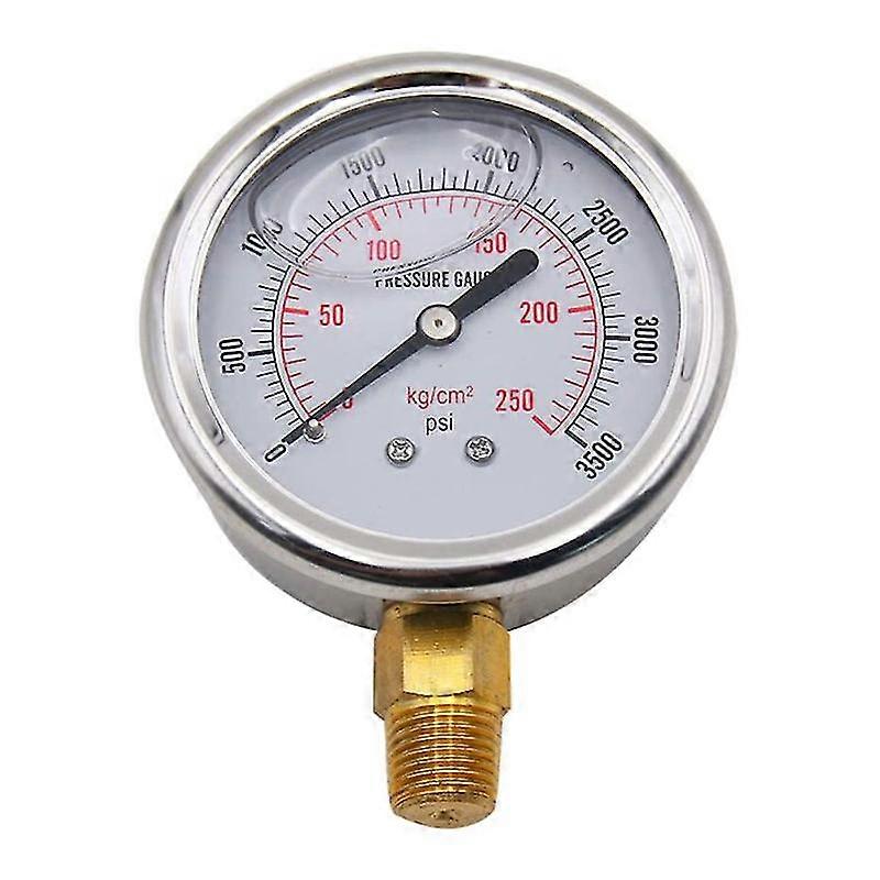 1pc Stainless Steel Pressure Meter Replacement Dial Pressure Gauge For Water Gas