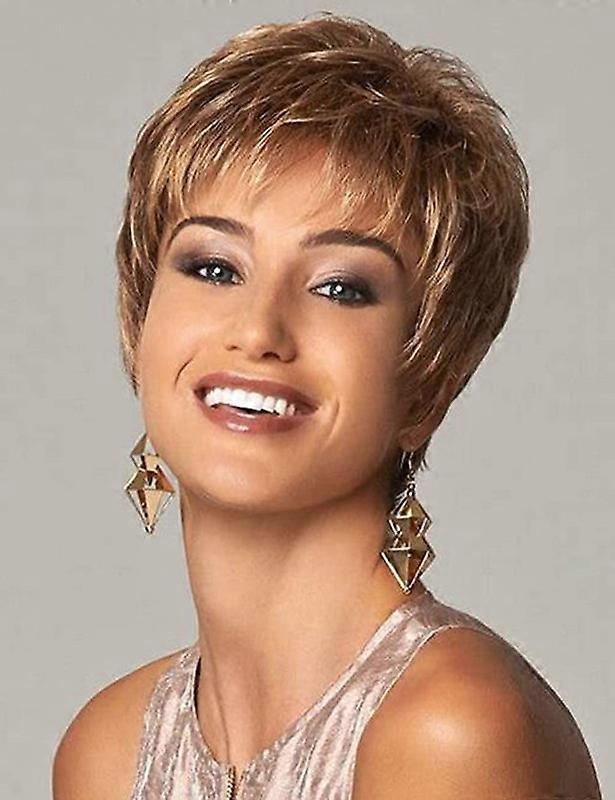 Ladies layered synthetic wig