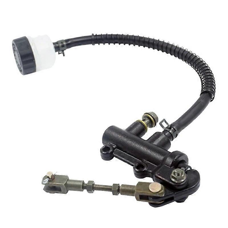 Motorcycle Rear Brake Pump Master Cylinder, Universal Folding Rear Brake Hydraulic Master Cylinder Pump Reservoir, Pull Foot Rear Brake Pump for Engine ATV Dirt Bike
