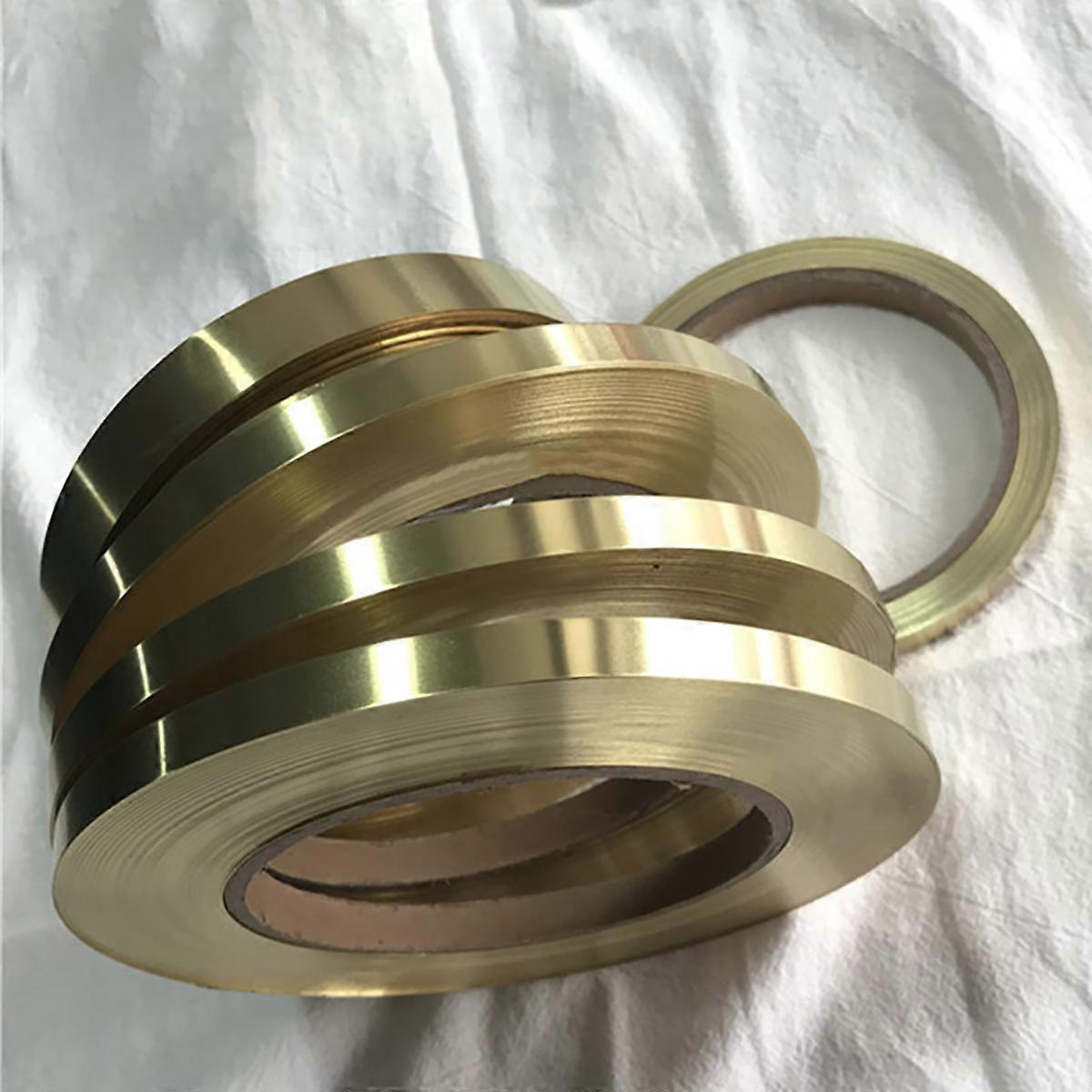 1Meter messing Strip H62 Messing Metal Tyndplade Folie Plade tyk 005 01 015 02 03 04 05 06 08 1 2mm Bredde 5-200mm