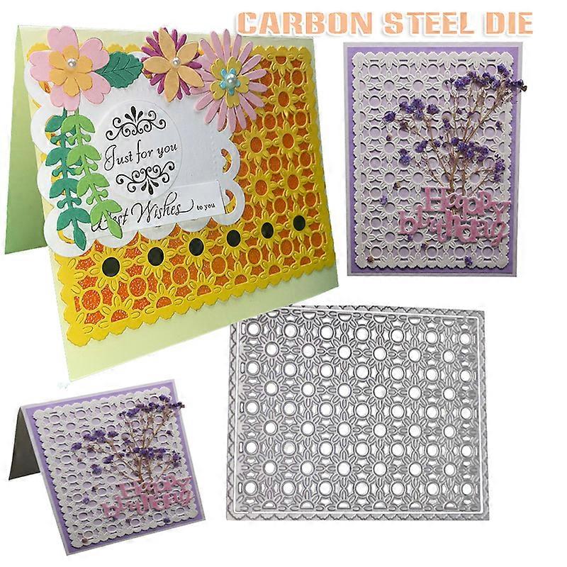 Flower Background Cutting Dies Metal Carbon Steel Cutting Mold DIY Card Embossing Tool for Cloth